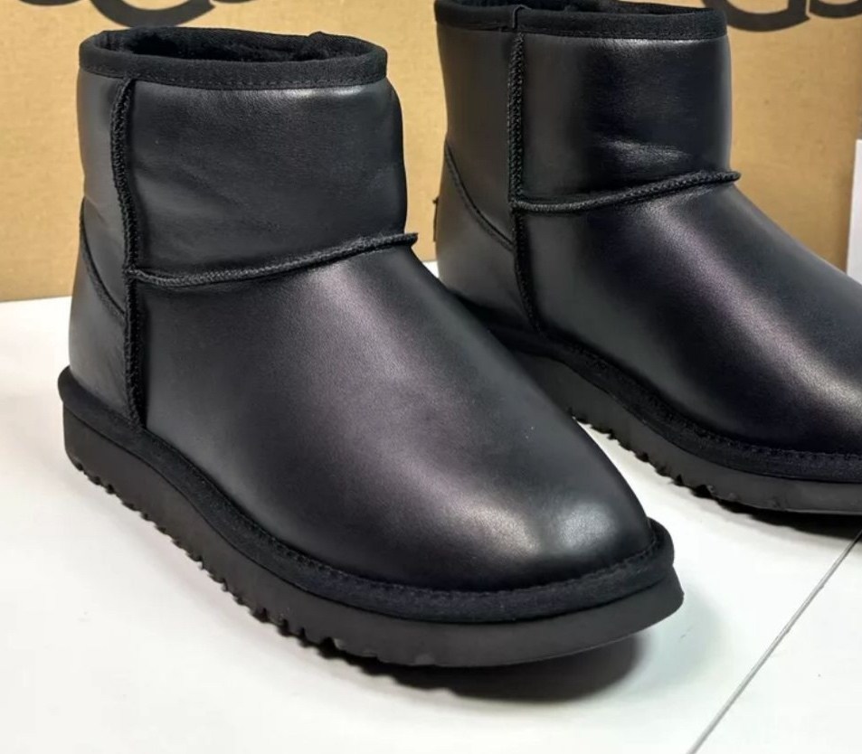 мужские угги ugg classic mini зимние черные,,угги мужские,угги ugg мужские,ugg mens classic mini metallic black