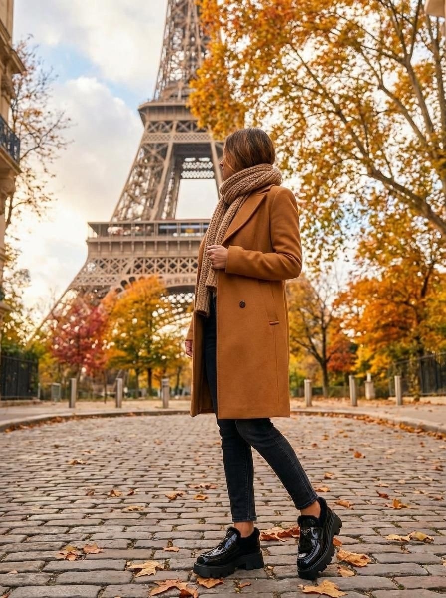 пальто модное,зимняя мода,зимний стиль,образ с пальто
