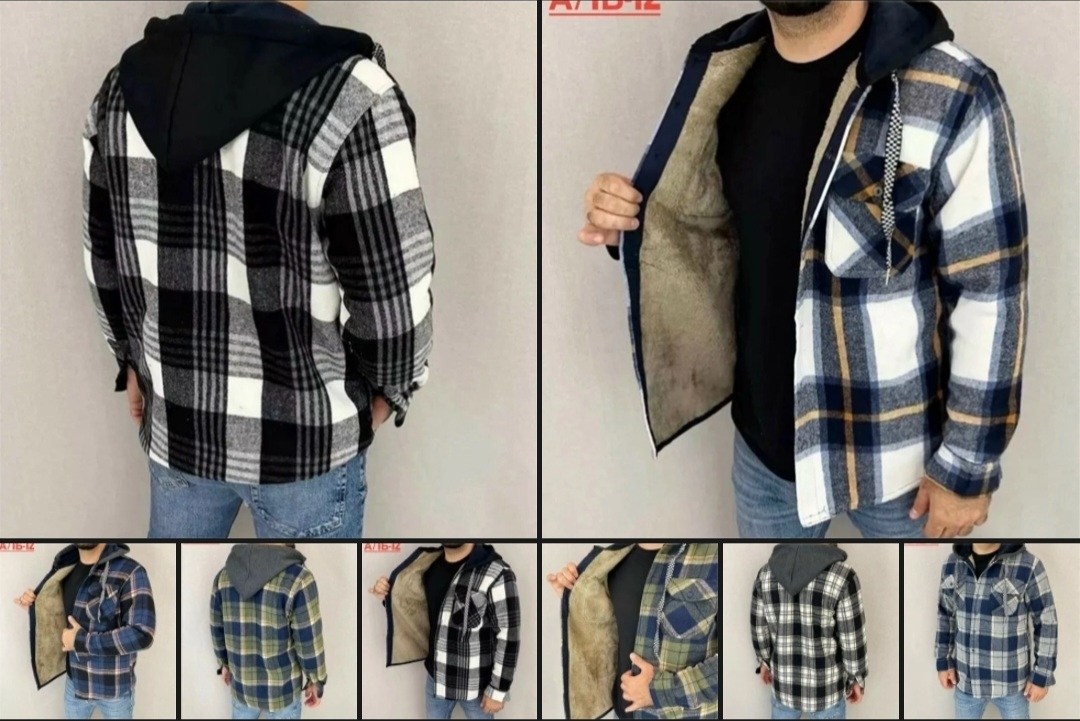 рубашка на меху,рубашка куртка в клетку теплая с капюшоном,рубашка теплая на меху,рубашка на меху с капюшоном,рубашка с капюшоном