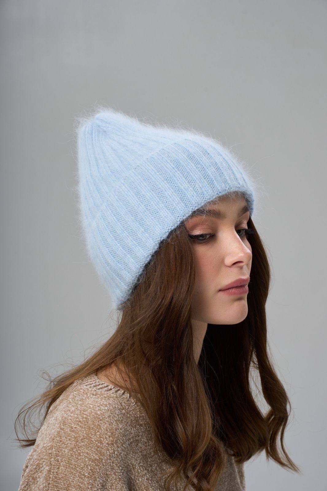 шапка женская,шапка зимняя бини ангора на флисе urban peak,шапки,шапка paola belleza,шапка ангора