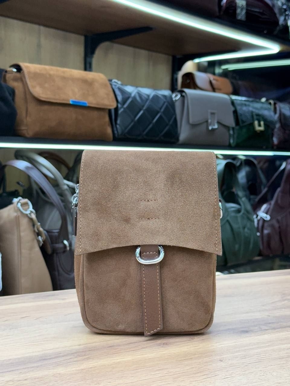 замшевая сумка,замшевая сумочка,сумка,сумка женская замшевая,сумка женская натуральная кожа и замша meyninger св3055 коричневый