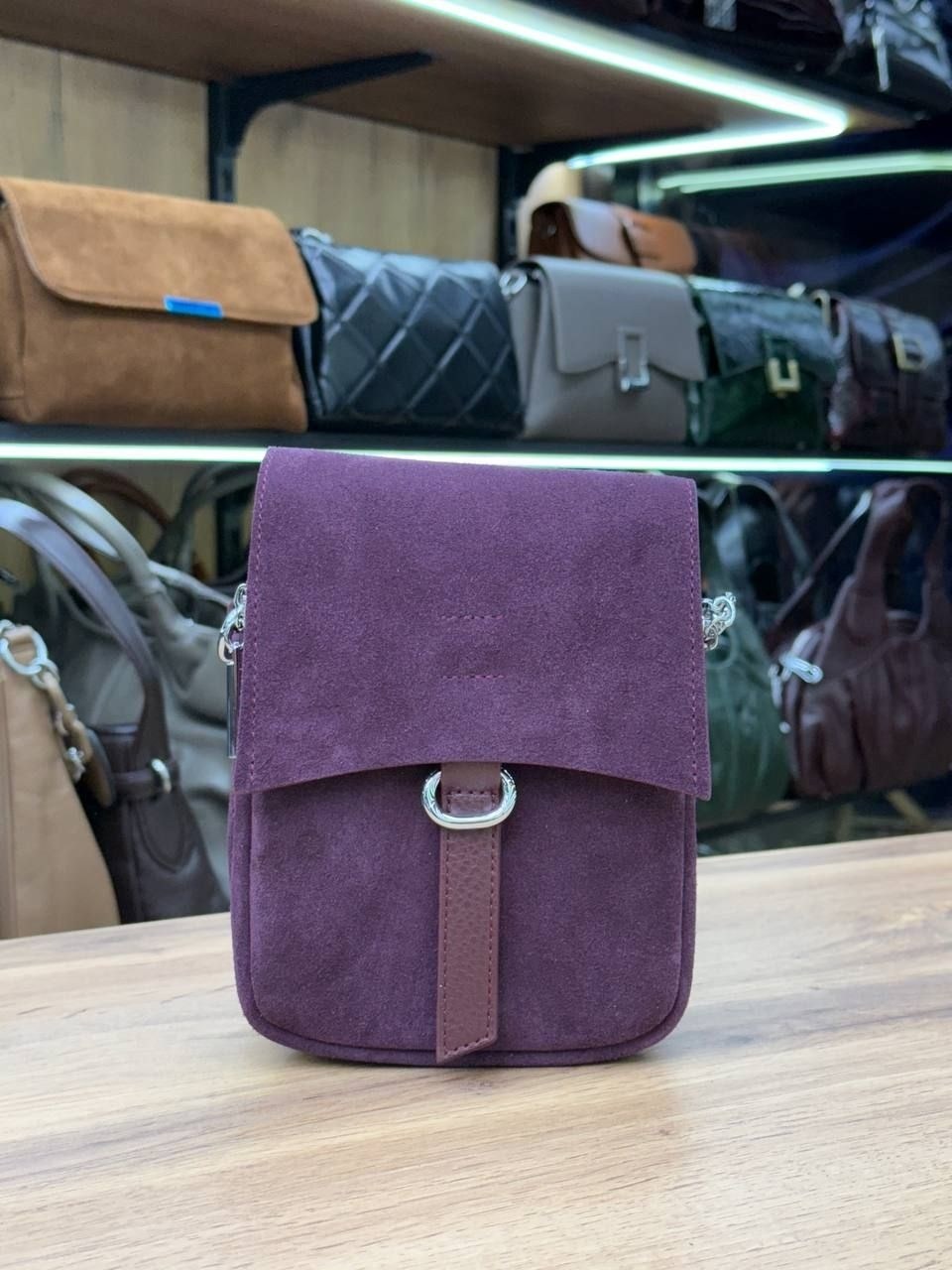 замшевая сумка,замшевая сумочка,сумка,сумка женская замшевая,сумка женская натуральная кожа и замша meyninger св3055 коричневый