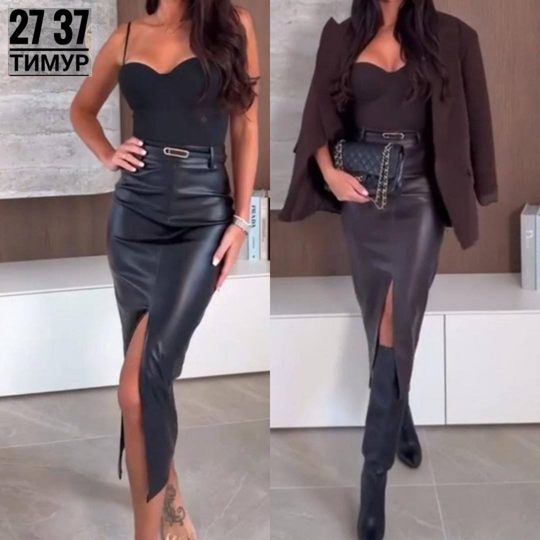 кожаная юбка,юбка кожаная с разрезом,кожаная юбка миди с разрезом,юбка кожаная макси с разрезом,кожаная юбка-миди с разрезом спереди