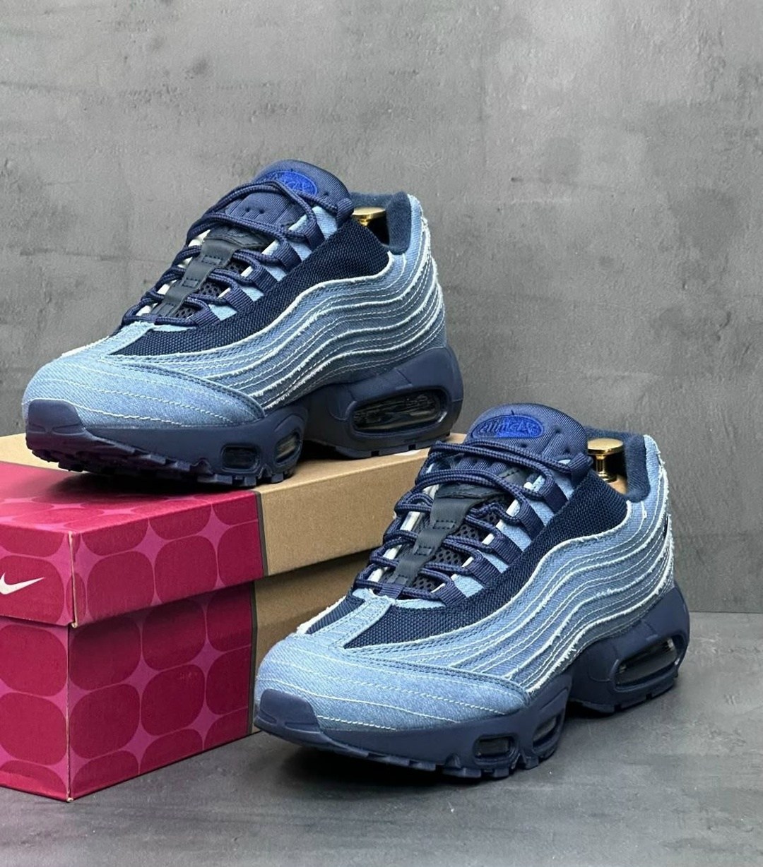 кроссовки nike air max 95,nike air max 95,кроссовки nike air max 95 темно-синий,кроссовки,кроссовки nike air max