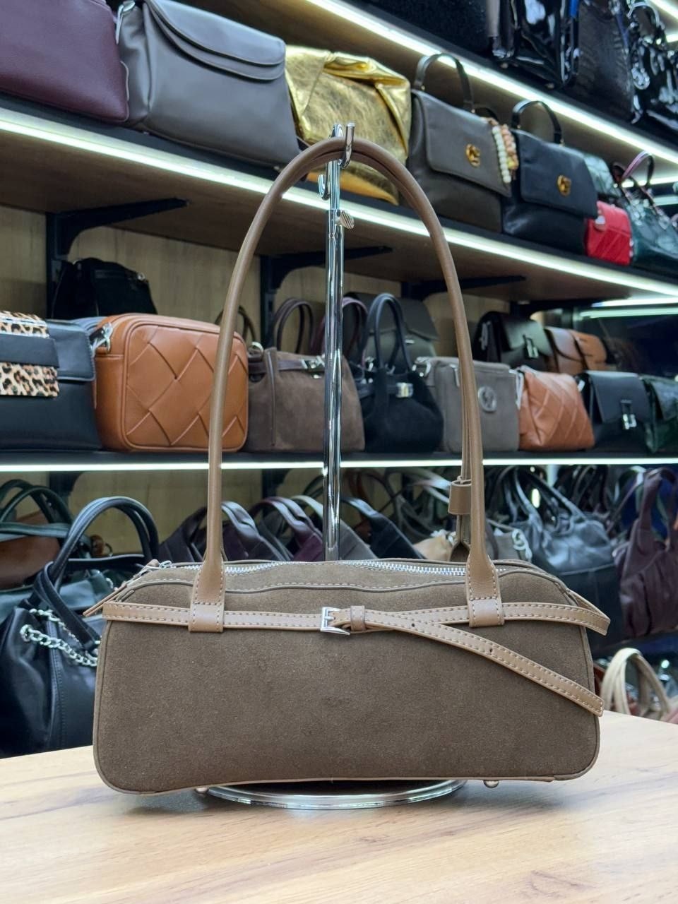 сумка,замшевая сумка,сумка женская на плечо замшевая коричневая poleno,женская замшевая сумка,женская сумка