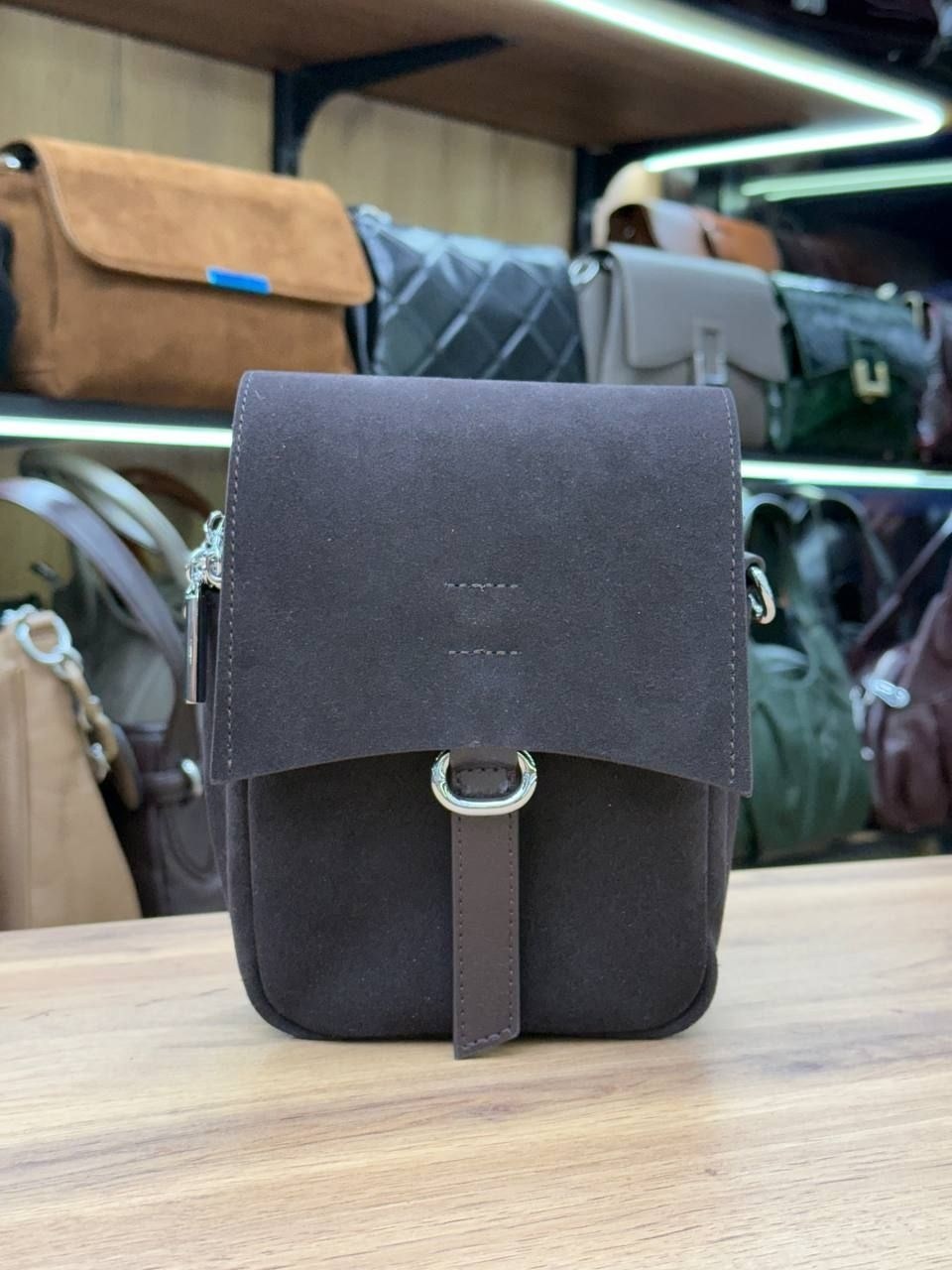 замшевая сумка,замшевая сумочка,сумка,сумка женская замшевая,сумка женская натуральная кожа и замша meyninger св3055 коричневый