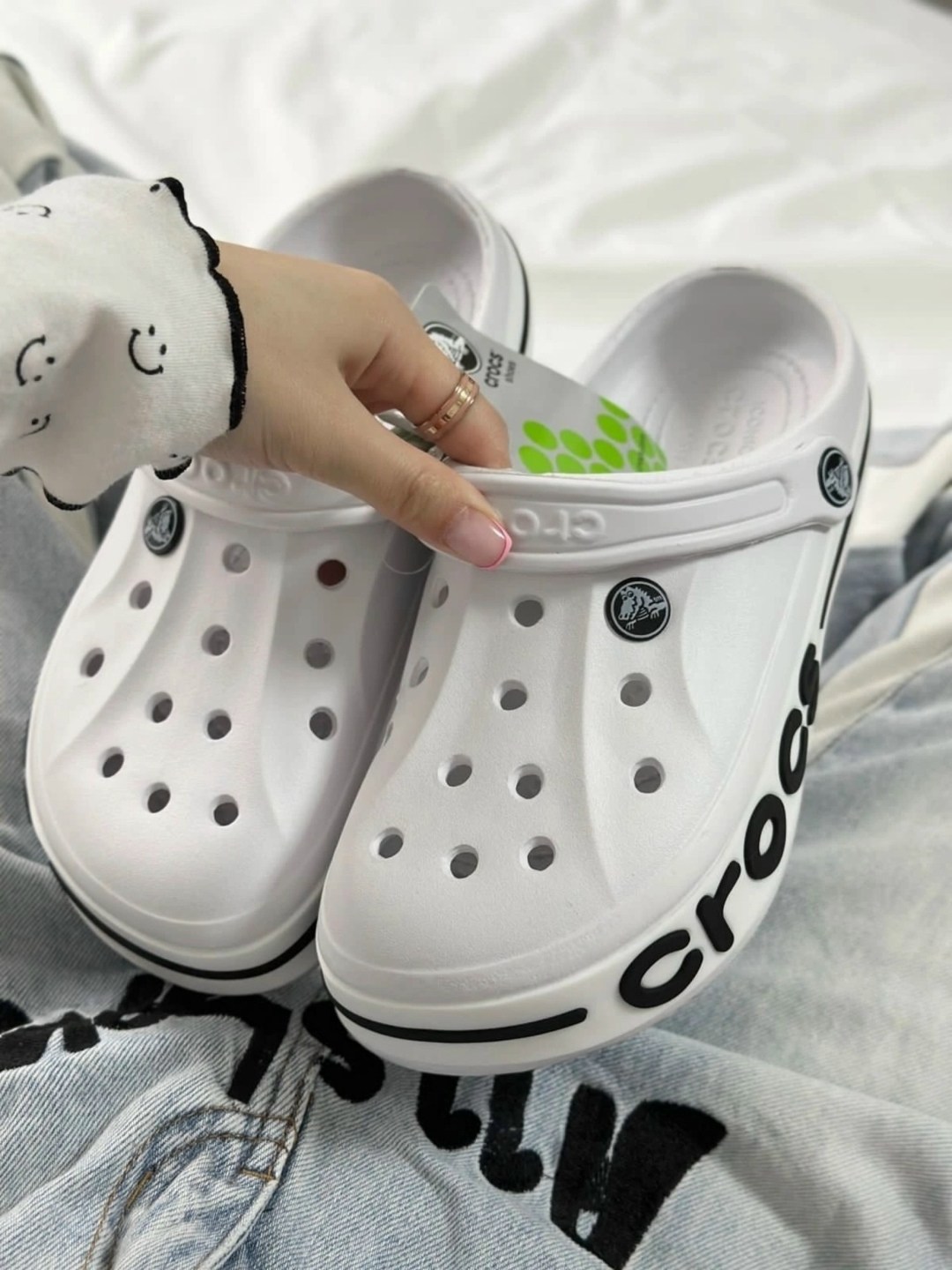 женские кроксы,сабо crocs bayaband clog,белые кроксы,кроксы,сабо crocs