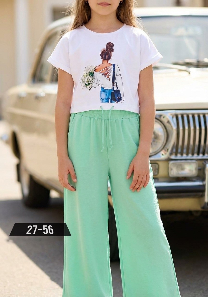 брюки кюлоты,брюки широкие,костюм с брюками,брюки для девочек,брюки комплект