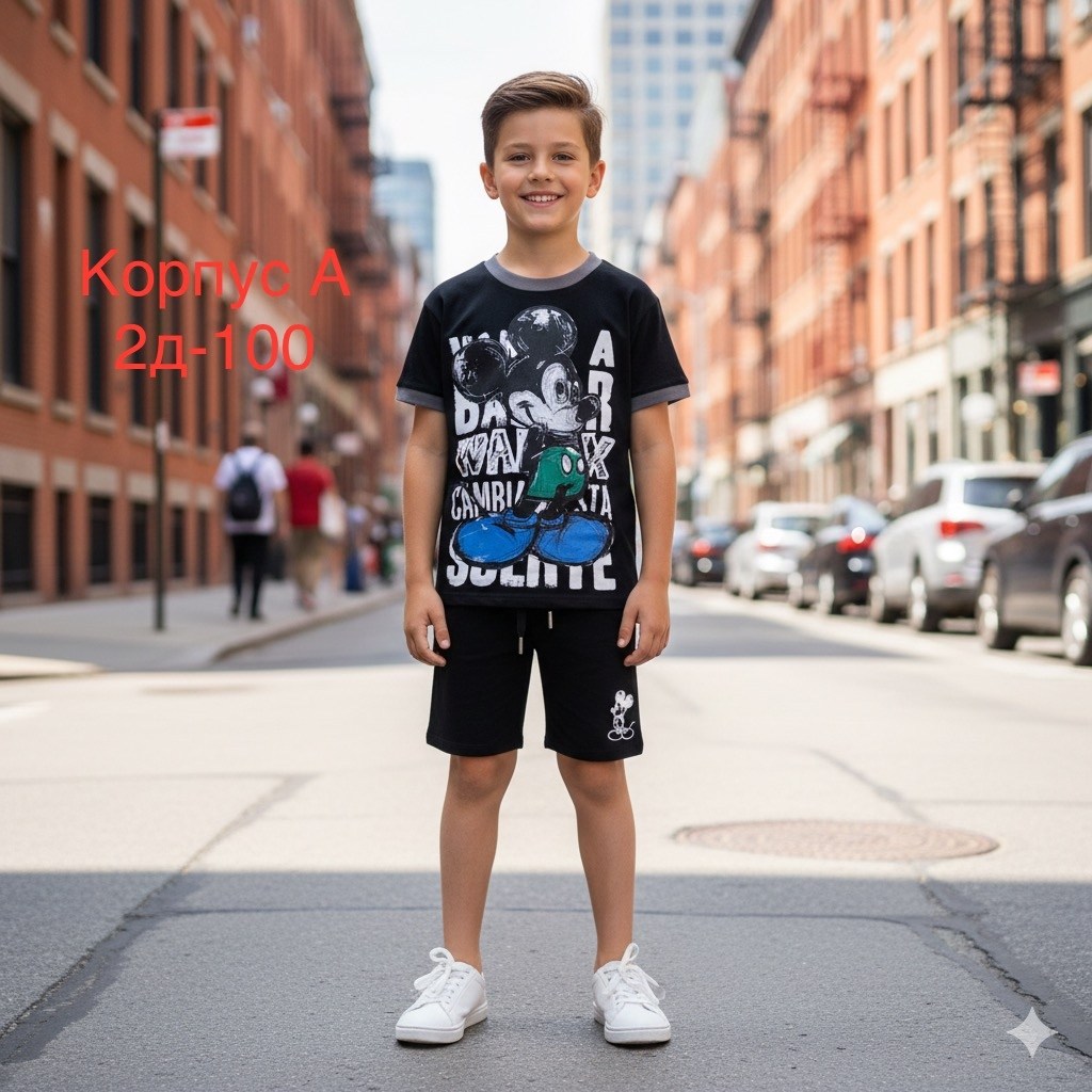 футболки для мальчика,комплект (футболка/шорты) для мальчика, цвет чёрный, рост 104,шорты для мальчик,luneva комплект (футболка/шорты) для мальчика, цвет чёрный, рост 104,комплект (футболка/шорты) для