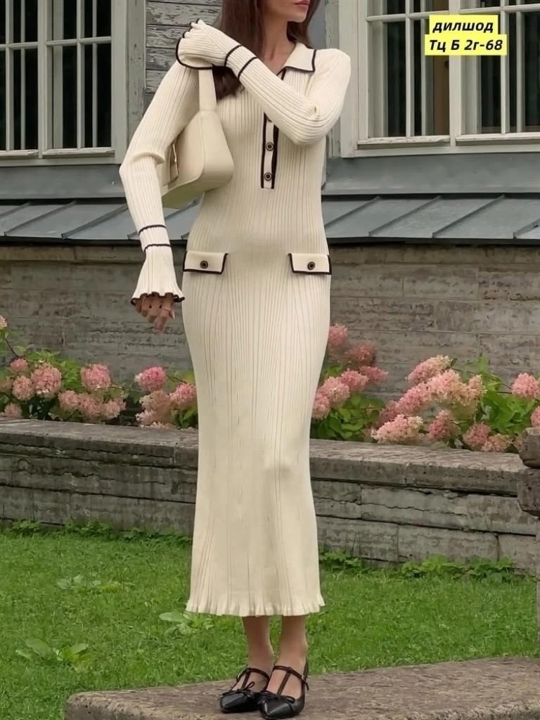 приталенное трикотажное платье макси в рубчик,трикотажное длинное платье,трикотажное платье,платье женская,вязаное платье