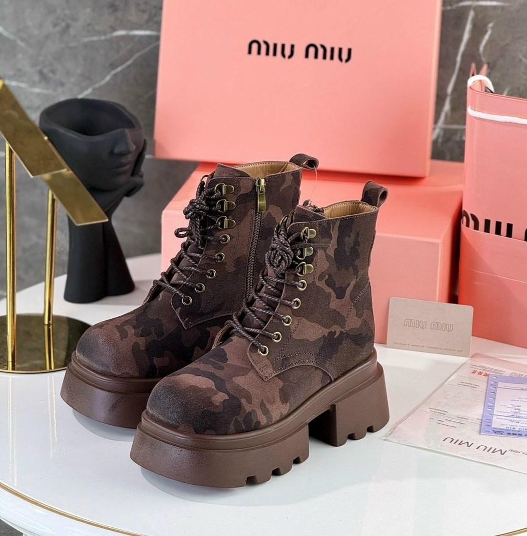 ботинки miu miu,,ботинки miu miu осень женские размер 36-40,ботинки женские,ботинки miu miu premiumshoes