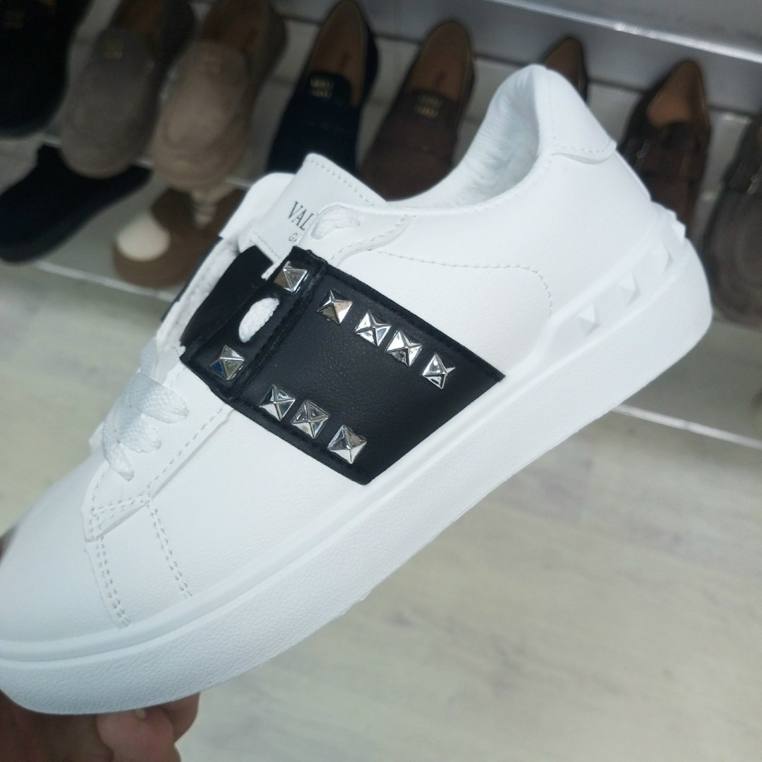 ,кеды valentino,кожаные кроссовки "рей" valentino белый,valentino кроссовки,кеды классические