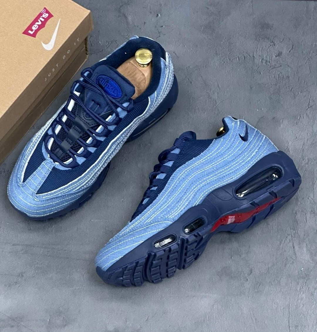 кроссовки nike air max 95,nike air max 95,кроссовки nike air max 95 темно-синий,кроссовки,кроссовки nike air max