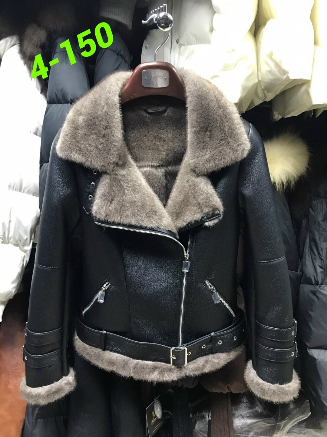 дубленка женская авиатор,дубленка авиатор,женская дубленка авиатор из экокожи,дубленка женская,aftf basic дубленка черная авиатор