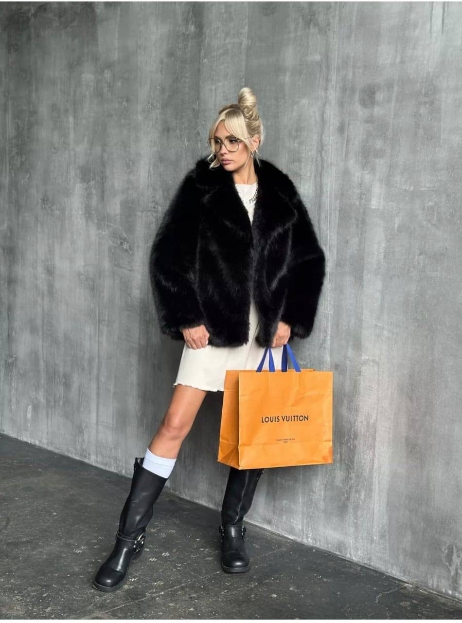 шуба из экомеха premium oksana utova brand,шуба из экомеха premium oksana utova brand цвет черный,шуба искусственная короткая экошуба oksana utova brand,шуба искусственная короткая экошуба oksana utov