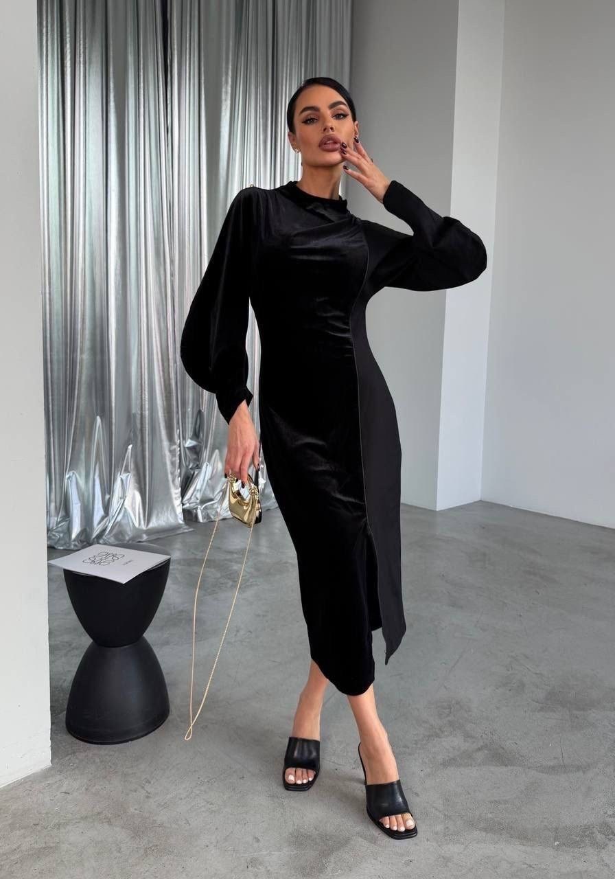 платье черное,женское платье,платье на торжество,платье,платье велюр