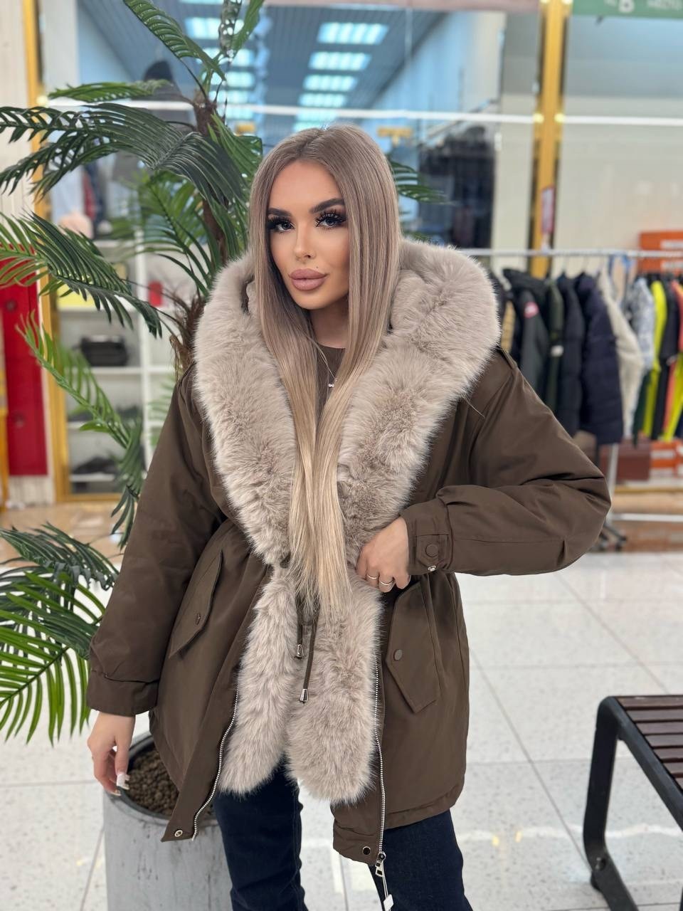 парка с натуральным мехом,парка зимняя с натуральным мехом nanu furs 331158595,парка с мехом,парка с мехом песца,парку с мехом