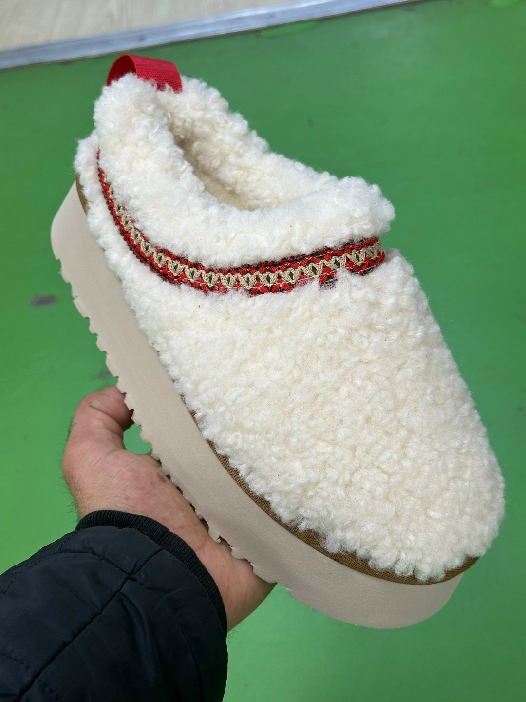 ,тапочки зимние,женские меховые тапочки на плоской подошве,женские угги,женские меховые тапочки на толстой подошве