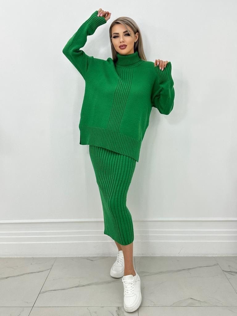 женский трикотажный костюм с юбкой,женский костюм серый,костюм с юбкой трикотажный,женский трикотажный костюм с юбкой арт. 706503,трикотажный костюм