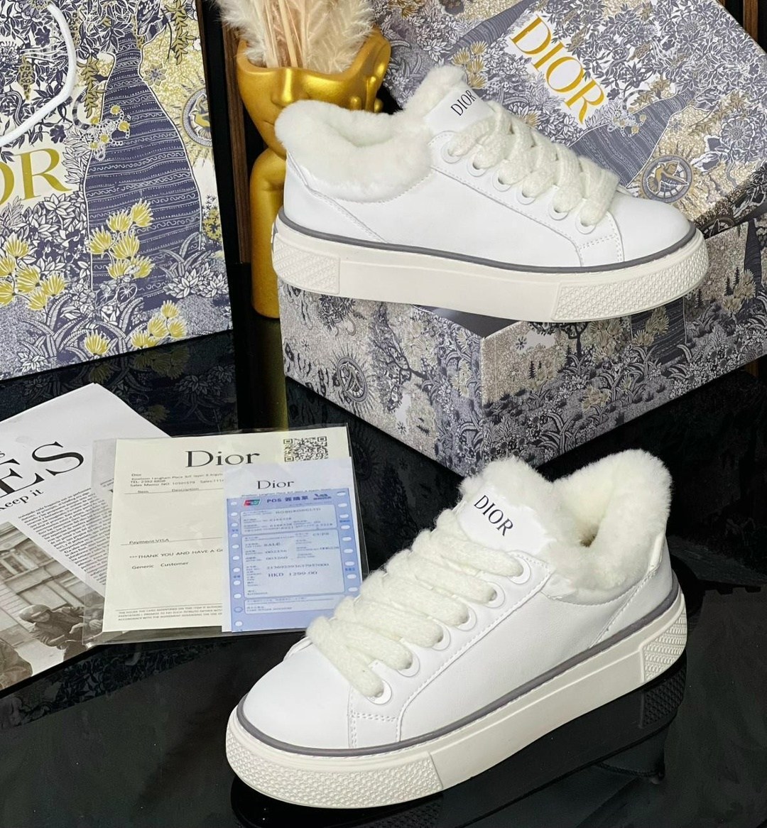 кеды dior,кеды christian dior с мехом,кеды christian dior,кроссовки dior,