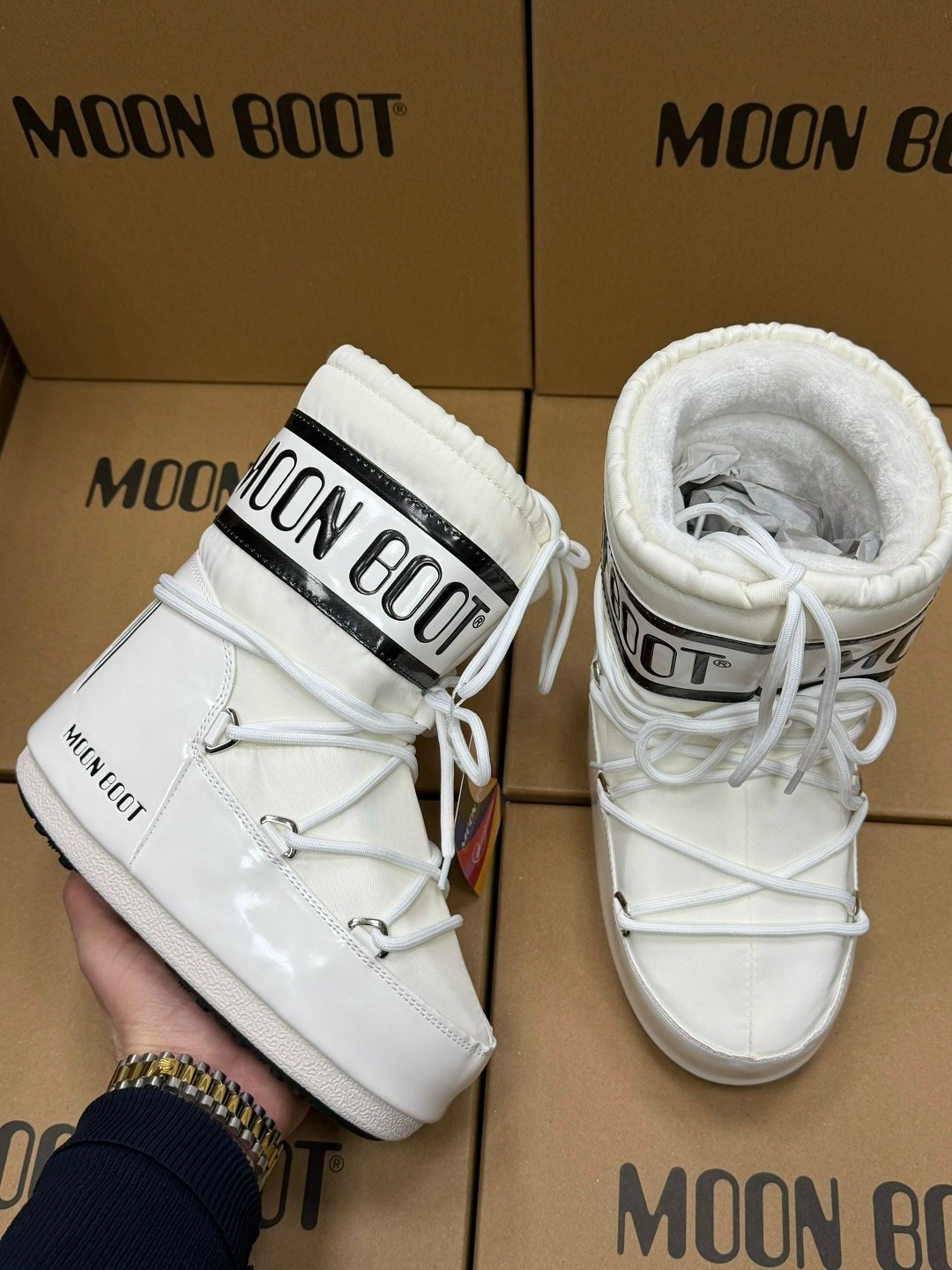 луноходы moon boot,низкие нейлоновые ботинки icon moon boot белый,ботинки moon boot,луноходы унисекс moon boot icon low 80d1409340a001 белые 36/38 eu,дутыши moon boot