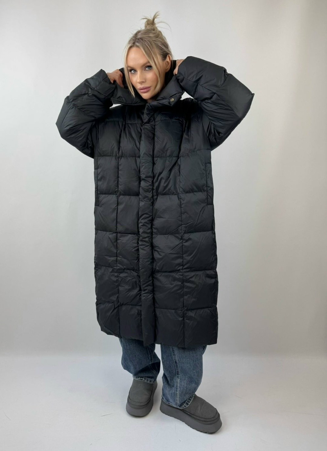 пальто oversize стеганое длинное с капюшоном черное,пуховик женский оверсайз,пальто oversize стеганое длинное с капюшоном,пальто женское befree oversize стеганое длинное с капюшоном,пуховик женский