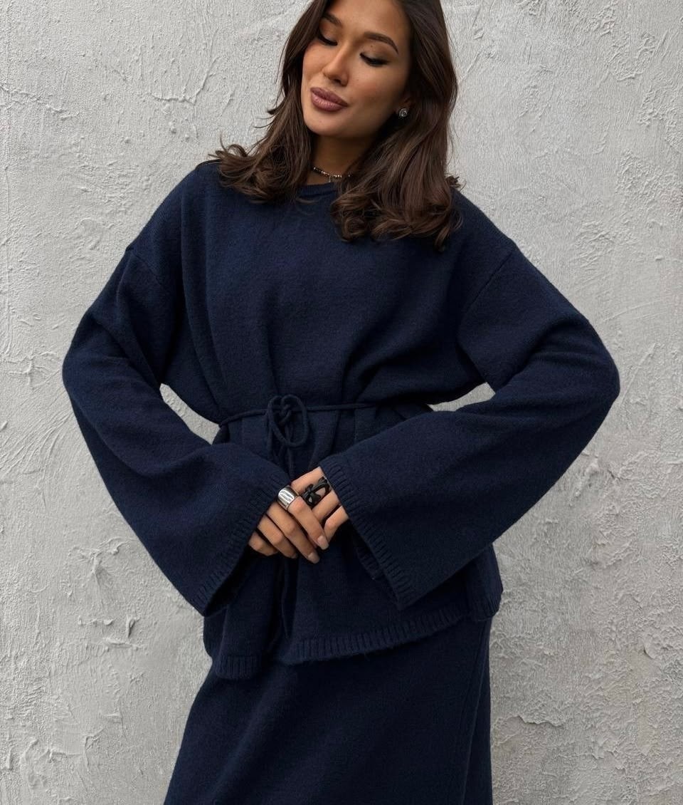 трикотажный костюм,костюм с юбкой,трикотажная юбка,костюм