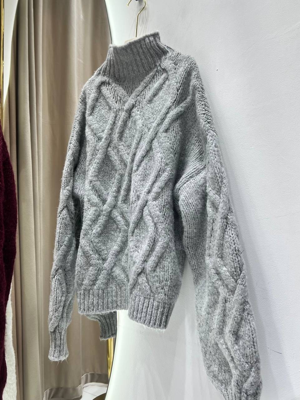 вязаный свитер оверсайз,свитер оверсайз джемпер,свитер,женский свитер оверсайз,свитер косами