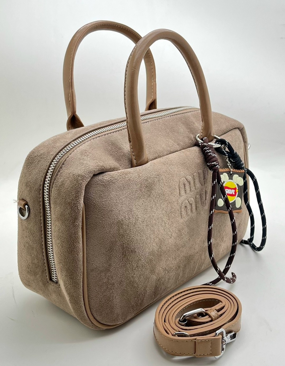 сумка miu miu,замшевая чёрная сумка miu miu 28x13 см,сумка,замшевая сумка,сумка женская