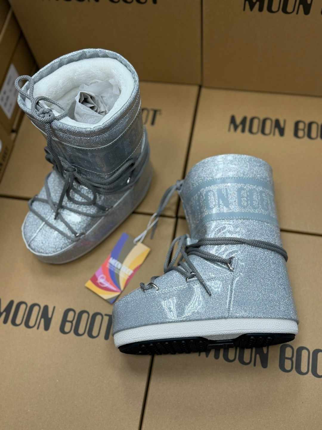 луноходы moon boot,низкие нейлоновые ботинки icon moon boot белый,ботинки moon boot,луноходы унисекс moon boot icon low 80d1409340a001 белые 36/38 eu,дутыши moon boot