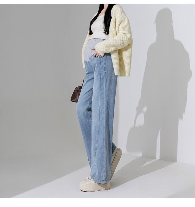 широкие джинсы для беременных,джинсы для беременных,одежда для беременных,джинсы для беременных женщин,штаны для беременных