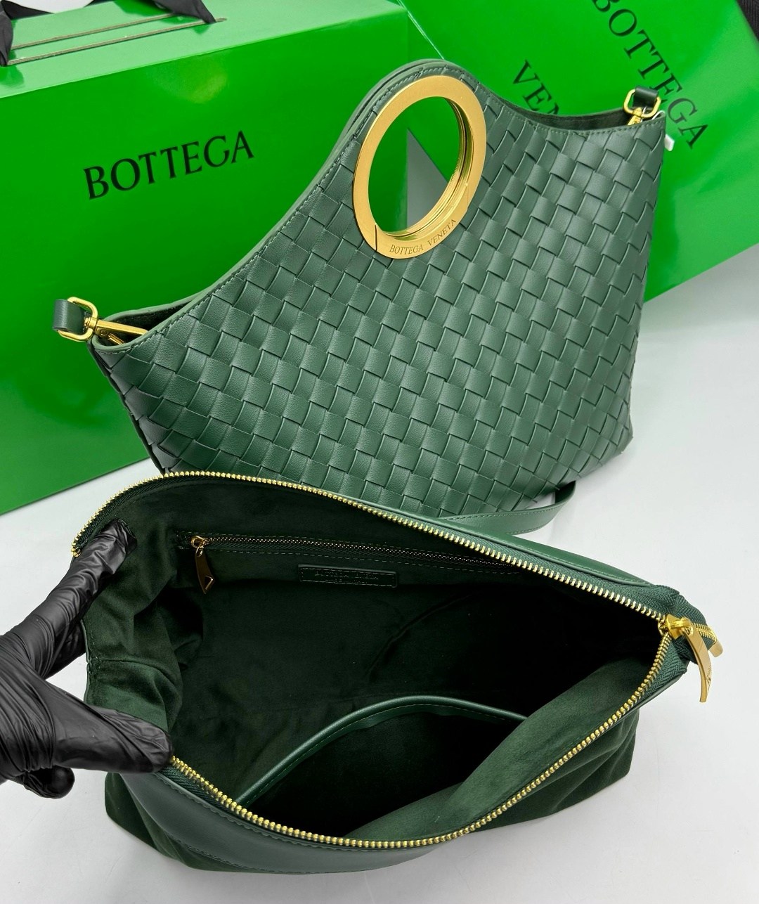 женская сумка bottega veneta,сумка bottega veneta,сумка bottega,оливковая кожаная сумка bottega veneta andiamo large,сумка боттега венета