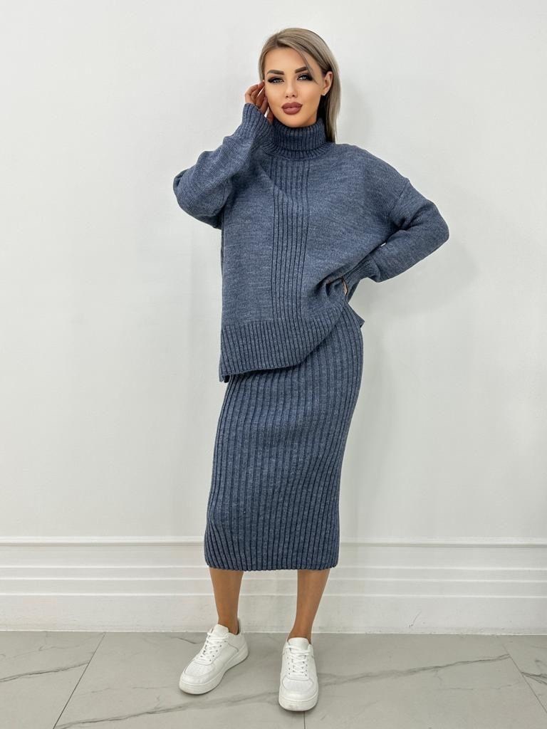 костюм трикотажный kotam,трикотажный костюм kotam 261592203,костюм с юбкой,костюм трикотажный kotam 261593117,костюм трикотажный kotam цвет джинс