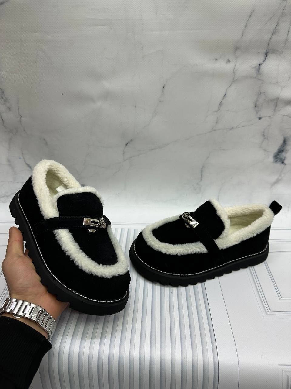 ,лоферы зимние женские,женская ,лоферы с мехом,мокасины с мехом