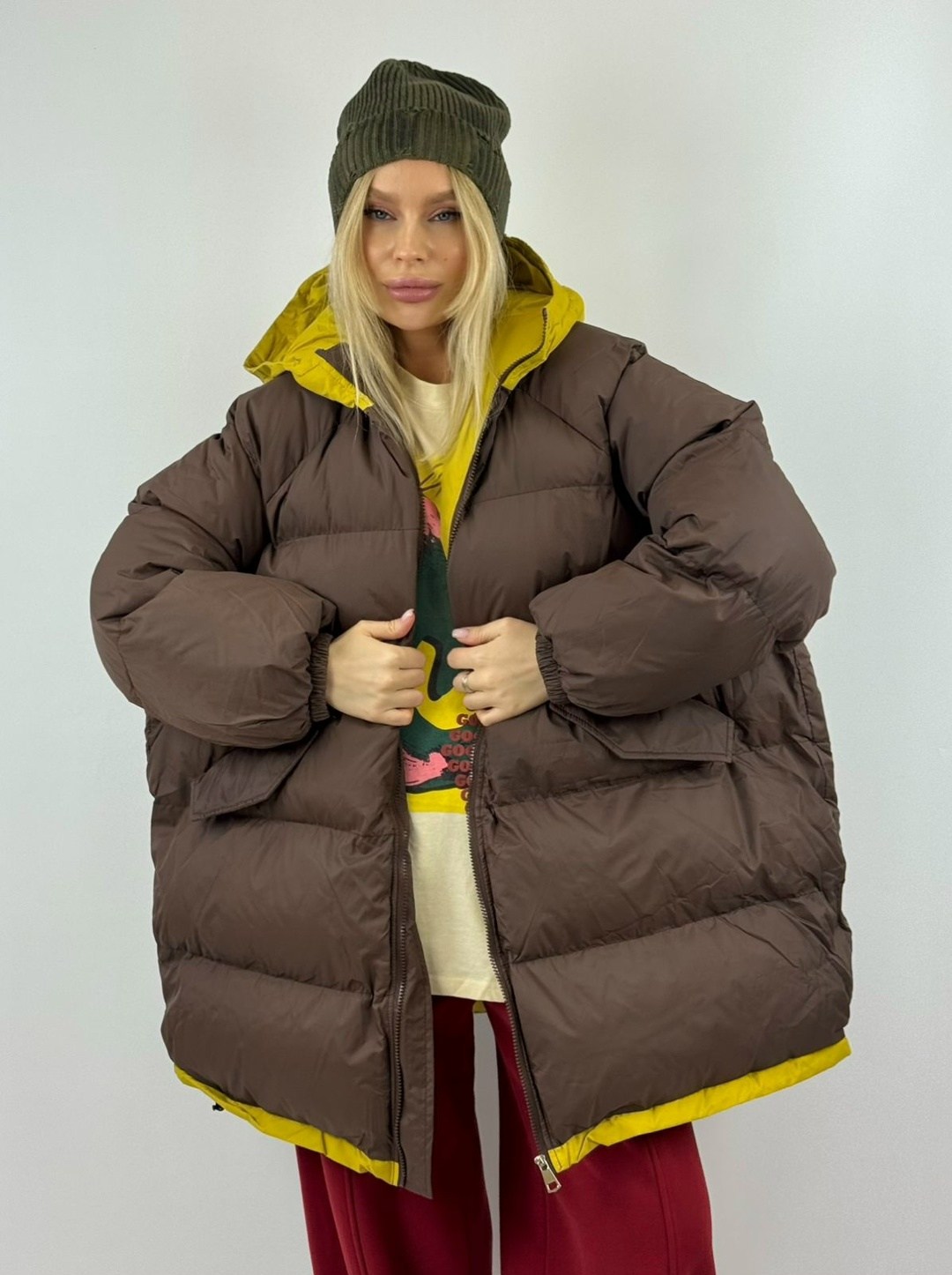 модные пуховики,объемный пуховик,пуховики оверсайз,пуховик,куртка оверсайз