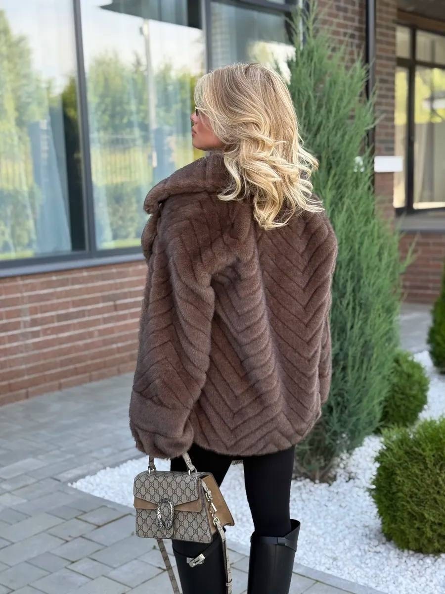 шуба из эко меха,женская шуба,эко шуба под норку,шуба женская полушубок эко норка,шуба женская под норку