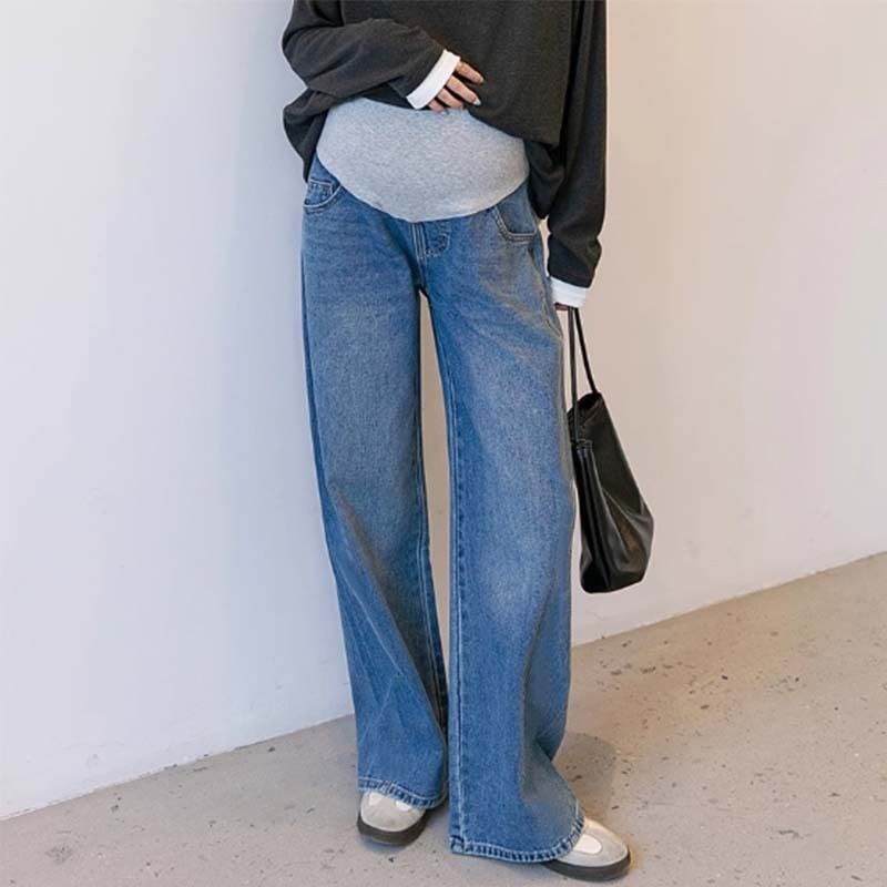широкие джинсы для беременных,джинсы для беременных,одежда для беременных,джинсы для беременных женщин,штаны для беременных