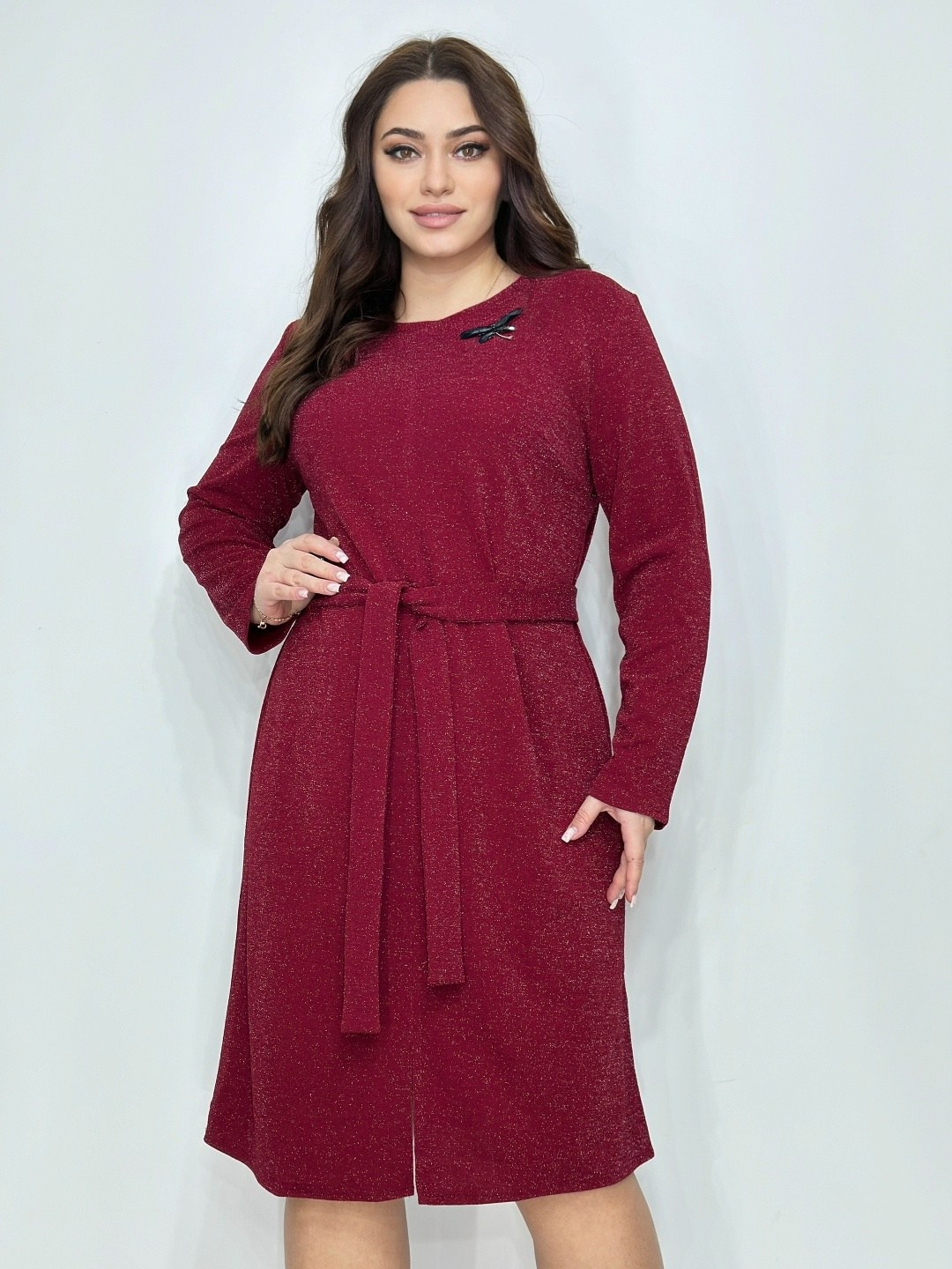 платье вязаное,платье,мода платье,женское платье,бордовое платье