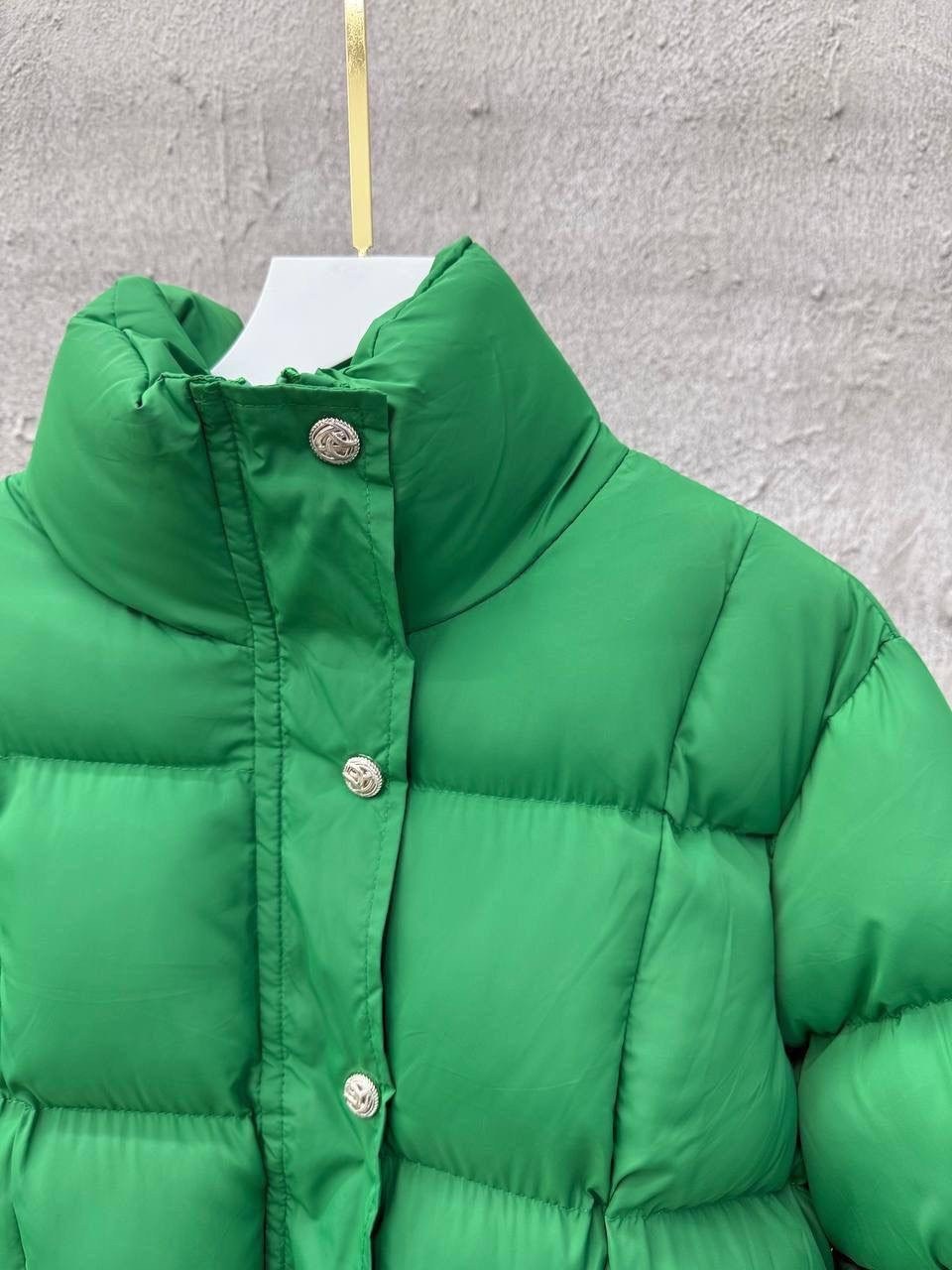 пуховик боттега венета зеленый,куртка женская,повседневная куртка,короткая куртка,модная куртка