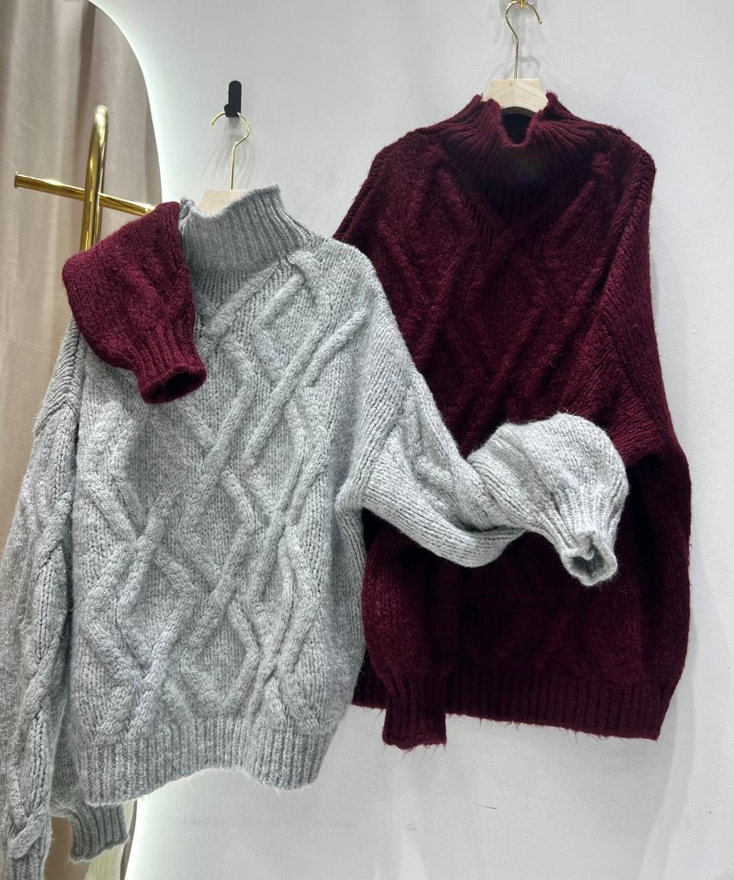 вязаный свитер оверсайз,свитер оверсайз джемпер,свитер,женский свитер оверсайз,свитер косами