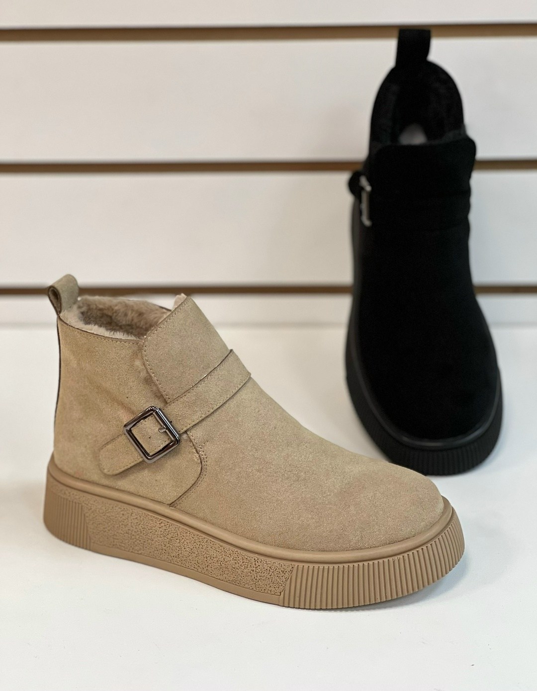 ,женская ,ботинки женские,ботинки замш,зимняя женская