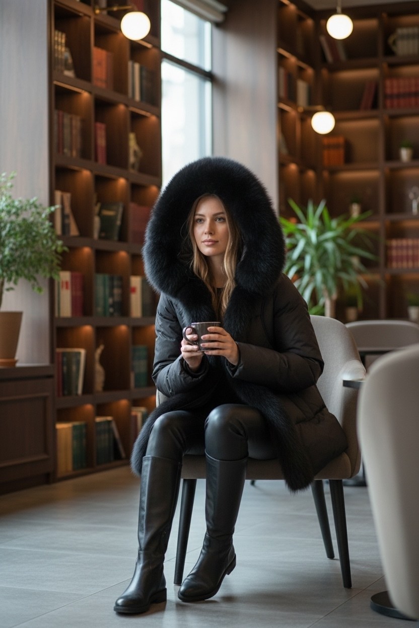 пуховики с мехом,женский пуховик,пуховик,пуховик с капюшоном женский,пуховики с натуральным мехом