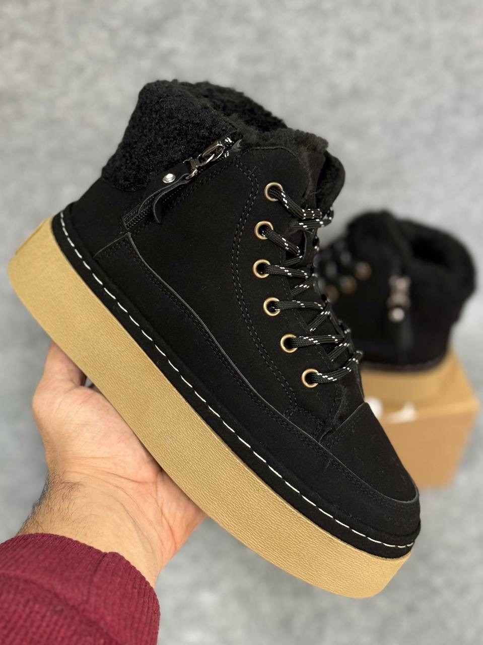 ,ботинки зимние женские ugg замшевые на платформе,зимняя  женская,зимняя ,ботинки ugg женские