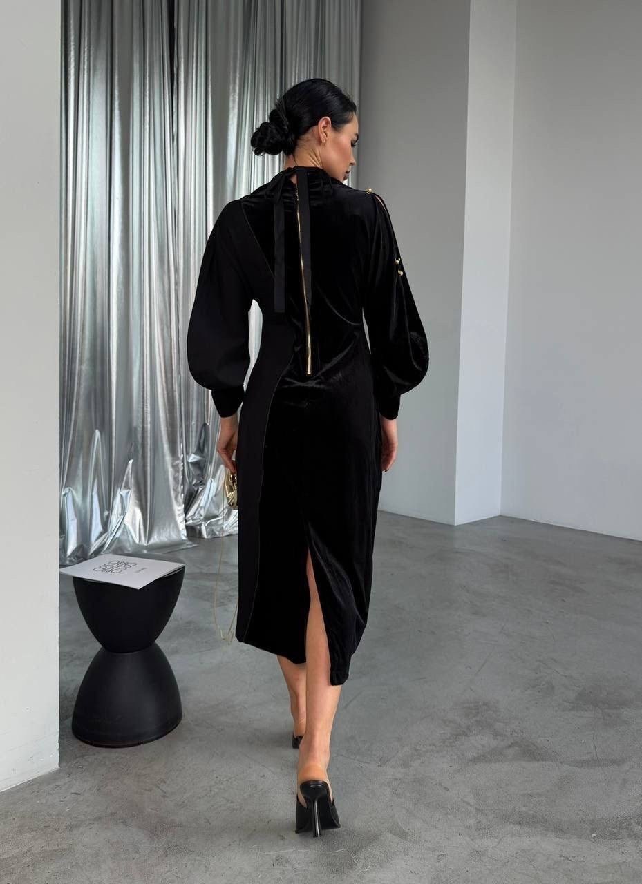 платье черное,женское платье,платье на торжество,платье,платье велюр