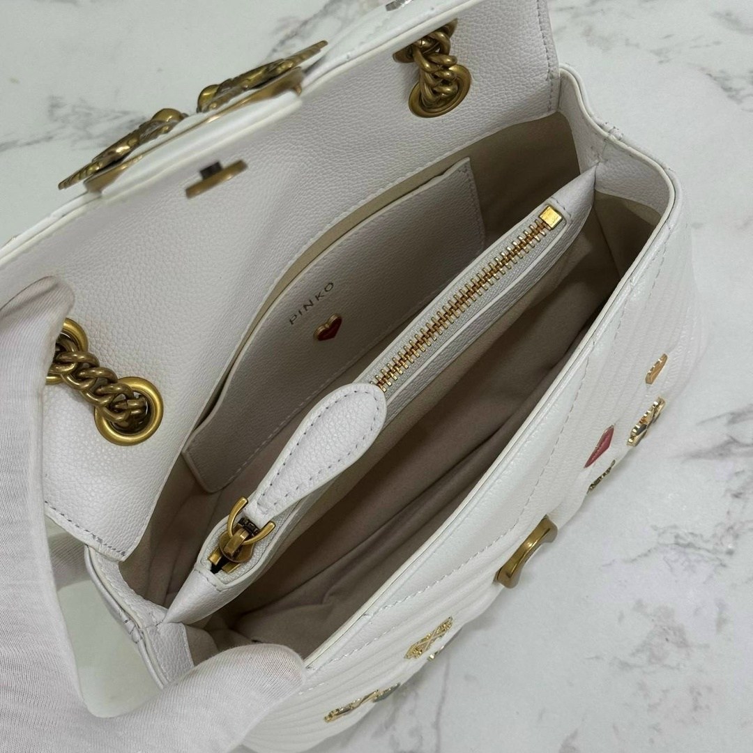 женская сумка pinko,pinko сумка,pinko сумка на плечо,сумка pinko белая,пинко сумка