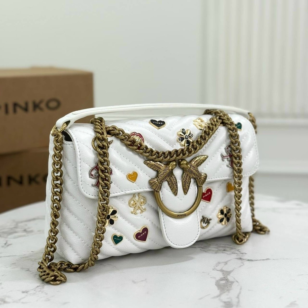 женская сумка pinko,pinko сумка,pinko сумка на плечо,сумка pinko белая,пинко сумка