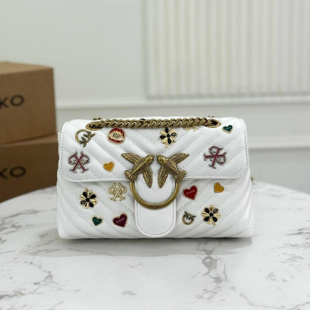 женская сумка pinko,pinko сумка,pinko сумка на плечо,сумка pinko белая,пинко сумка