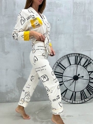 пижама cо штанами домашняя,пижама женская,пижама,пижама со штанами,женская пижама с брюками