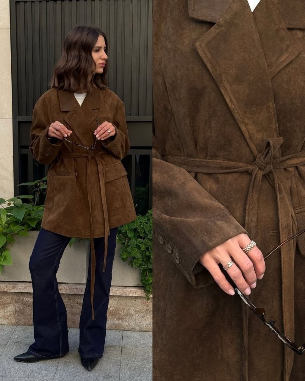 женская куртка из замши шоколад,замшевая куртка,коричневая куртка,куртка замшевая женская,замшевый тренч