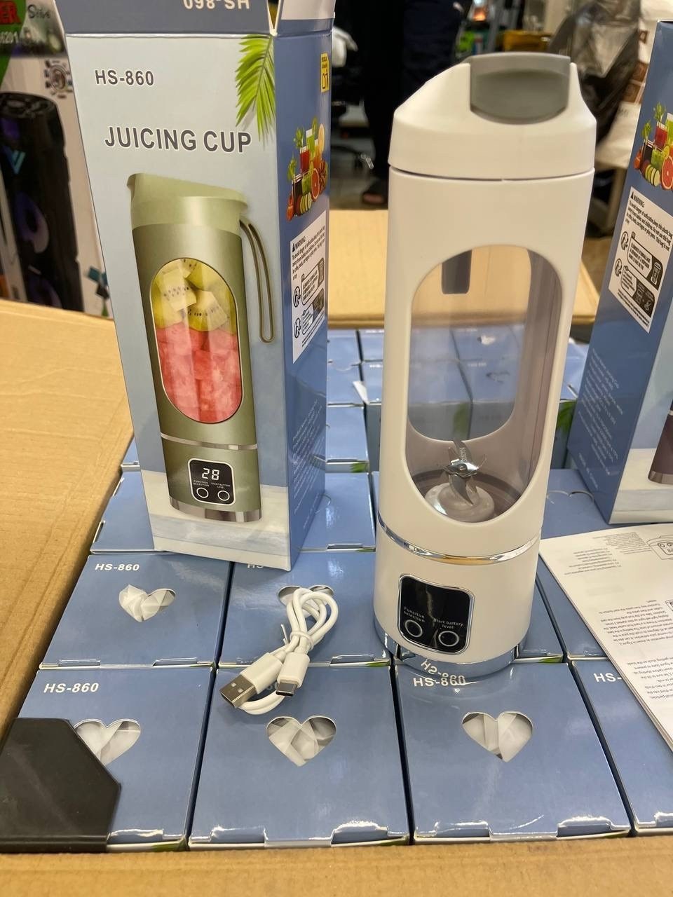 портативный блендер для смузи и коктейлей hs-860,портативная электрическая соковыжималка,портативный блендер соковыжималка,портативный беспроводной блендер для смузи,блендер портативный для смузи и ко